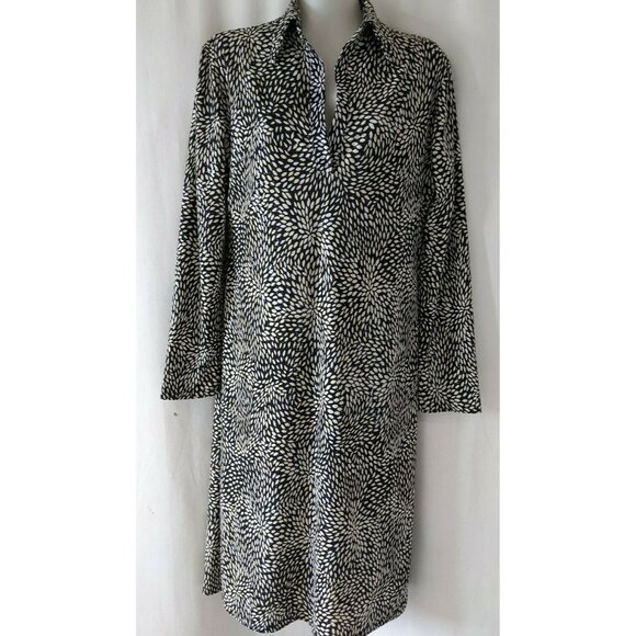 Vintage Sharagano Paris Women Shirt Dress Knit Glue-On Sequins Made In France M - Picture 10 of 10